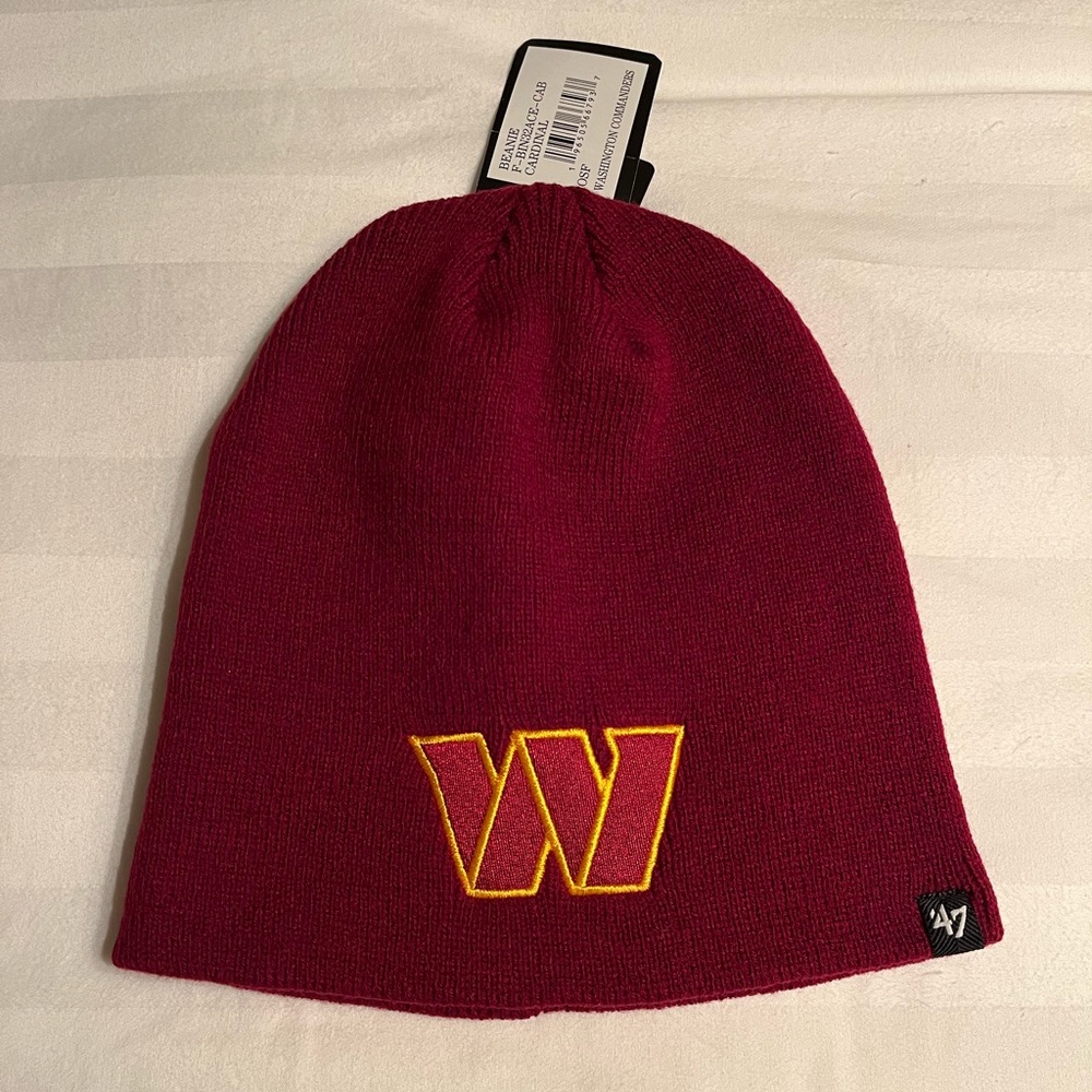 Brand new official NFL merchandise- Washington Commanders Beanie Hat!